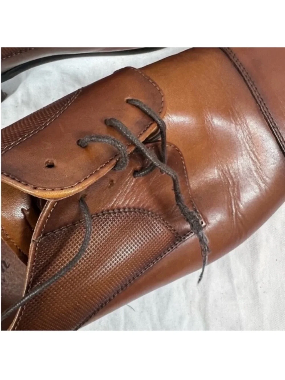 Florsheim Leather Jackson Cap toe Oxfords Cognac
